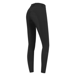 Pantalon d'équitation ELT Micro Sport silicone taille haute Noir