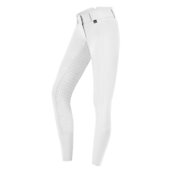 Pantalon d'équitation ELT Micro Sport silicone taille haute Blanc Pantalon d'équitation ELT Micro Sport silicone taille haute Blanc
