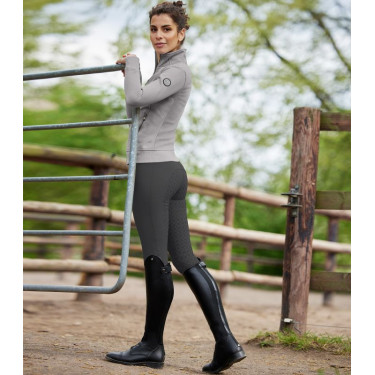 Pantalon d'équitation ELT Micro Sport silicone taille haute Asphalte Gris Pantalon d'équitation ELT Micro Sport silicone taille haute Asphalte Gris