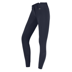 Pantalon d'équitation ELT Micro Sport silicone taille haute Bleu nocturne