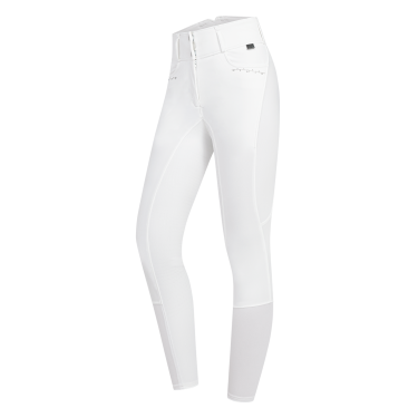 Pantalon d'équitation ELT Mathilda Glam taille haute Blanc Pantalon d'équitation ELT Mathilda Glam taille haute Blanc