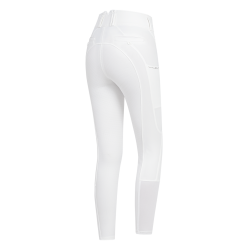 Pantalon d'équitation ELT Mathilda Glam taille haute Blanc Pantalon d'équitation ELT Mathilda Glam taille haute Blanc