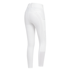 Pantalon d'équitation ELT Mathilda Glam taille haute Blanc Pantalon d'équitation ELT Mathilda Glam taille haute Blanc