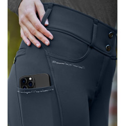 Pantalon d'équitation ELT Mathilda Glam taille haute Bleu profond Pantalon d'équitation ELT Mathilda Glam taille haute Bleu profond