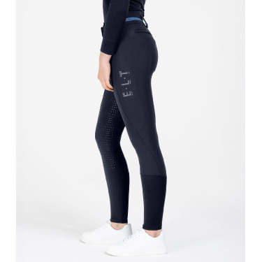 Pantalon d'équitation ELT Maja Glam Curved taille haute Bleu profond