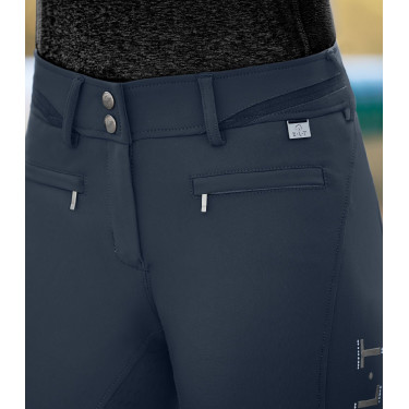 Pantalon d'équitation ELT Maja Glam Curved taille haute Bleu profond