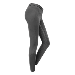 Pantalon d'équitation ELT Fun Sport silicone enfant Asphalte Gris