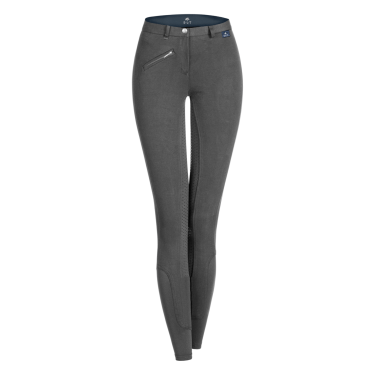 Pantalon d'équitation ELT Fun Sport silicone enfant Asphalte Gris