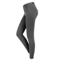 Pantalon d'équitation ELT Fun Sport silicone enfant Asphalte Gris
