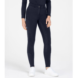 Pantalon d'équitation ELT Essential silicone enfant Bleu profond Pantalon d'équitation ELT Essential silicone enfant Bleu profond