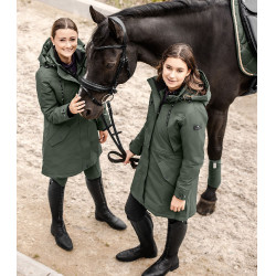 Parka d'équitation ELT hiver Performance Ontario Olive foncé Kaki