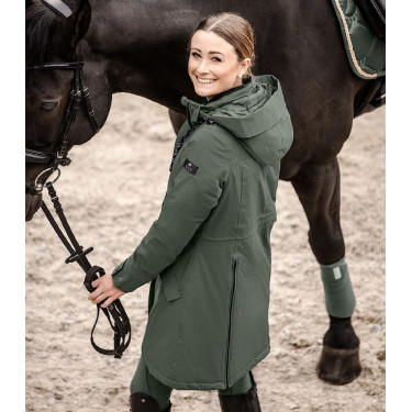 Parka d'équitation ELT hiver Performance Ontario Olive foncé Kaki