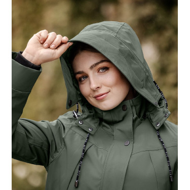 Parka d'équitation ELT hiver Performance Ontario Olive foncé Kaki