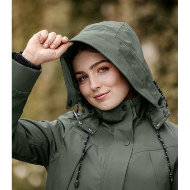 Parka d'équitation ELT hiver Performance Ontario Olive foncé Kaki