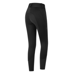 Pantalon d'équitation ELT taille haute Essential silicone Noir