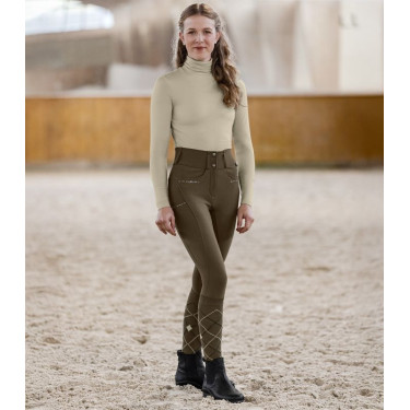 Col roulé ELT Madison femme Gris beige