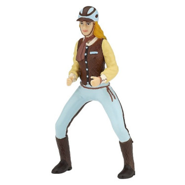 Figurine Cavalière adulte Fashion bleue Papo Figurine Cavalière adulte Fashion bleue Papo