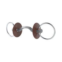Mors de filet Beris passage de langue Konnex fin anneau 7,5 cm Dur Gris Mors de filet Beris passage de langue Konnex fin anneau 7,5 cm Dur Gris
