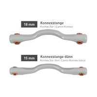 Mors de filet Beris passage de langue Konnex fin anneau 7,5 cm Doux Gris
