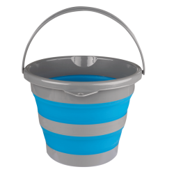 Seau pliable Waldhausen 10 L Bleu azur
