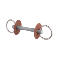 Mors de filet Beris canon Comfort anneau 7,5 cm Doux Gris Mors de filet Beris canon Comfort anneau 7,5 cm Doux Gris