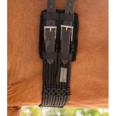 Protection boucles sangles courtes Waldhausen Noir