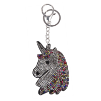 Porte-clés Waldhausen Licorne Argent / multicolore