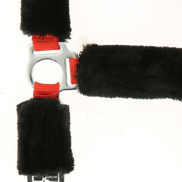 Licol Norton Full mouton synthétique Rouge / noir Licol Norton Full mouton synthétique Rouge / noir