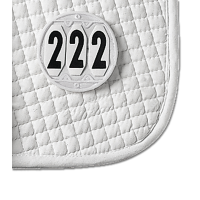Numéros de départ arrondis Wladhausen tapis Blanc