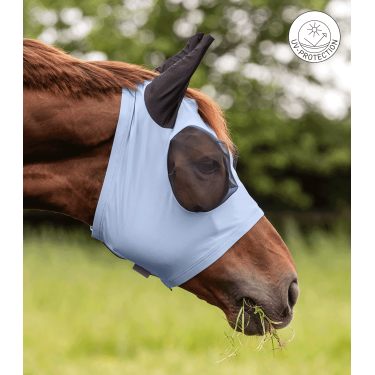 Masque anti-mouches Waldhausen Puck Bleu pastel Masque anti-mouches Waldhausen Puck Bleu pastel