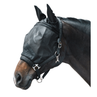Masque anti-mouche Waldhausen Premium avec licol Noir