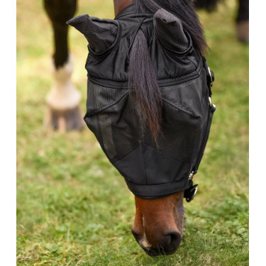 Masque anti-mouche équitation avec licol Waldhausen