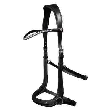 Bridon sans mors Sensation Waldhausen X-Line Noir