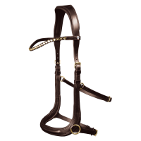 Bridon sans mors Sensation Waldhausen X-Line Marron Bridon sans mors Sensation Waldhausen X-Line Marron