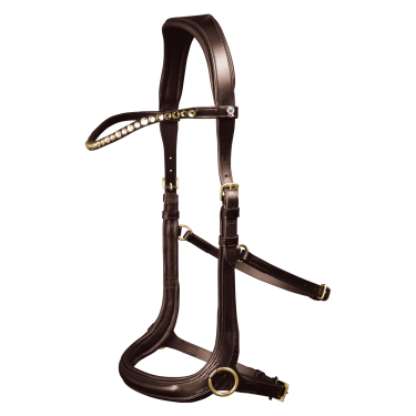 Bridon sans mors Sensation Waldhausen X-Line Marron Bridon sans mors Sensation Waldhausen X-Line Marron