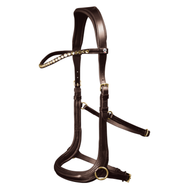 Bridon sans mors Sensation Waldhausen X-Line Marron