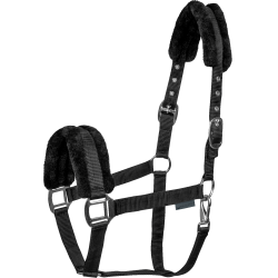 Licol d'équitation Waldhausen avec fourrure douce Licol d'équitation Waldhausen avec fourrure douce