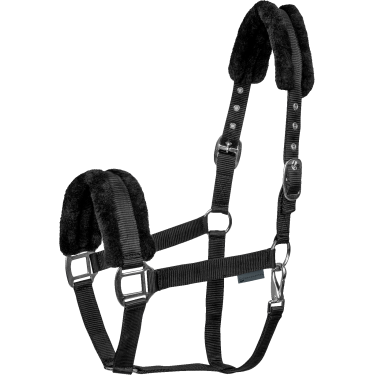 Licol d'équitation Waldhausen avec fourrure douce Licol d'équitation Waldhausen avec fourrure douce