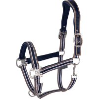 Licol Waldhausen Atheltic Bleu nocturne / taupe Blanc Licol Waldhausen Atheltic Bleu nocturne / taupe Blanc