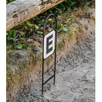 Lettres Waldhausen piste sur support métallique à planter 20 x 60 m