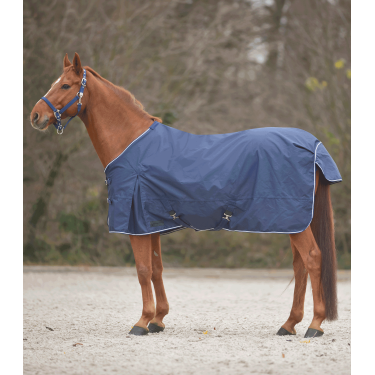 Couverture de pluie Waldhausen Comfort sangles croisées Bleu nocturne
