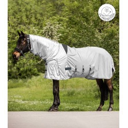 Couverture anti-mouches et anti-eczéma Waldhausen Protect Gris argent / gris Couverture anti-mouches et anti-eczéma Waldhausen Protect Gris argent / gris
