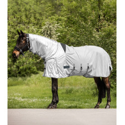 Couverture anti-mouches et anti-eczéma Waldhausen Protect Gris argent / gris Couverture anti-mouches et anti-eczéma Waldhausen Protect Gris argent / gris