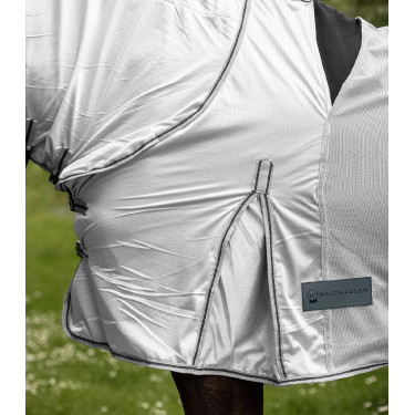 Couverture anti-mouches et anti-eczéma Waldhausen Protect Gris argent / gris Couverture anti-mouches et anti-eczéma Waldhausen Protect Gris argent / gris