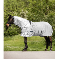 Couverture anti-mouches et anti-eczéma Waldhausen Protect Gris argent / gris Couverture anti-mouches et anti-eczéma Waldhausen Protect Gris argent / gris