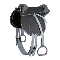 Bardette d’équitation Waldhausen enfant Noir / gris