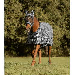 Chemise anti-mouches Waldhausen Zebra Noir / blanc