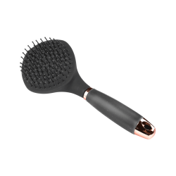 Brosse équitation Waldhausen à longs poils et poignée gel