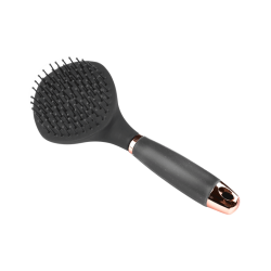 Brosse équitation Waldhausen à longs poils et poignée gel