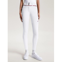 Pantalon Tommy Hilfiger Equestrian Geneva grip genoux femme Blanc Pantalon Tommy Hilfiger Equestrian Geneva grip genoux femme Blanc